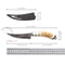 Sharp Damascus Boning Knife With Curved Blade