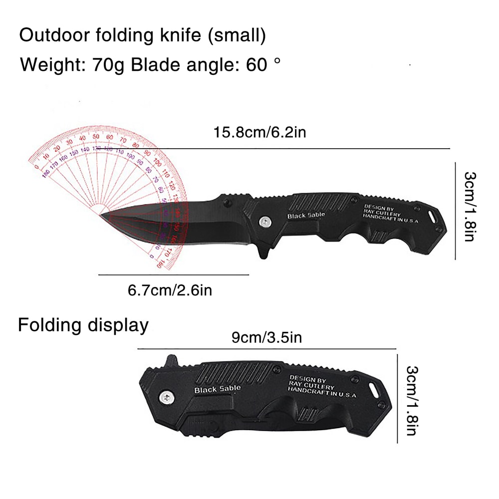 Stainless Steel EDC Folding Pocket Knife For Camping Fishing And Outdoor Use 3