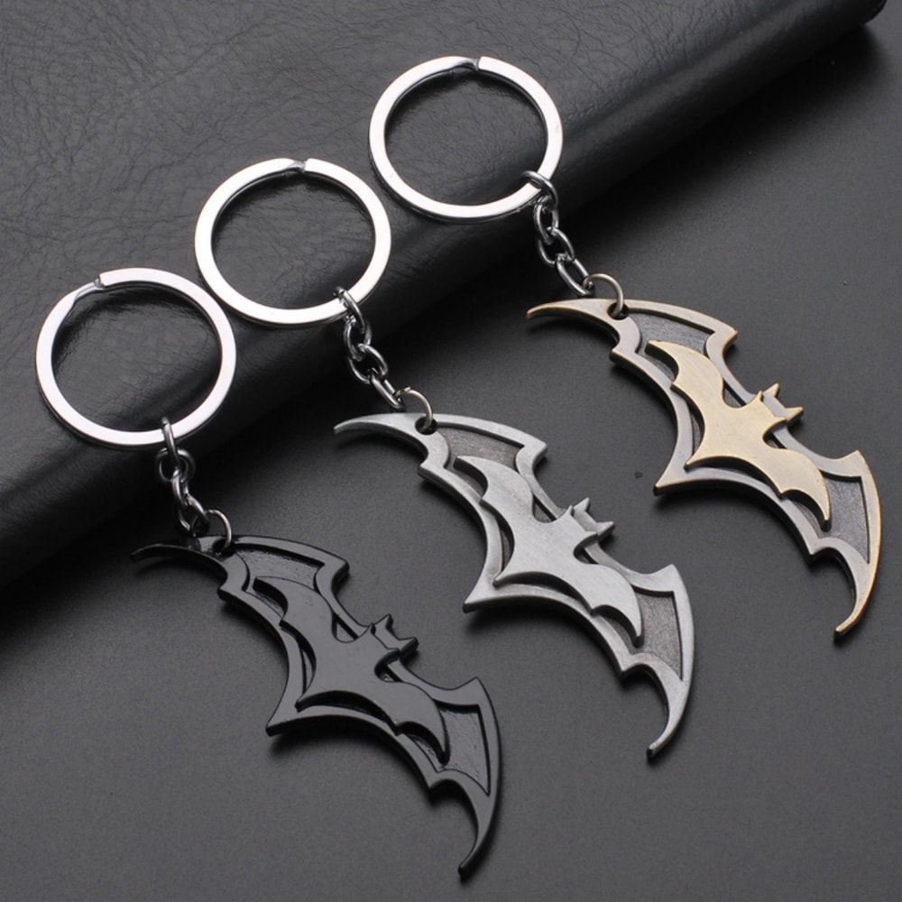 Anime Bat Keychain Metal Car Keyring for Couples and Gifts
