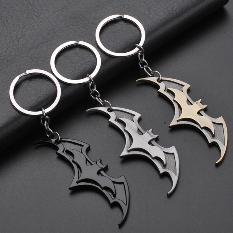 Anime Bat Keychain Metal Car Keyring for Couples and Gifts