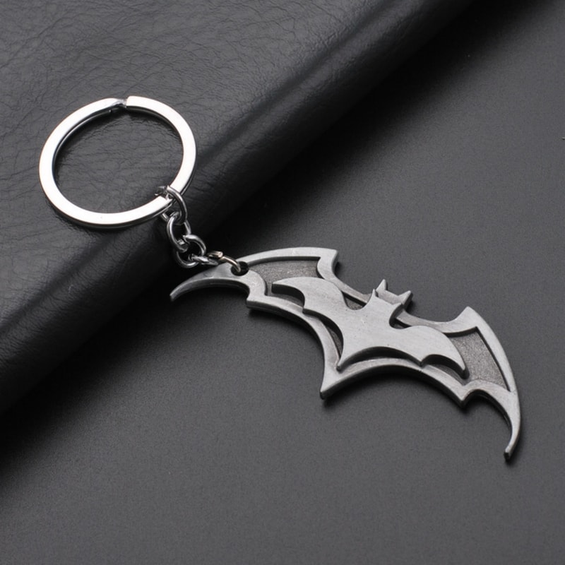 Anime Bat Keychain Metal Car Keyring for Couples and Gifts