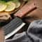 Stainless Steel Cleaver Knife With Wooden Handle For Meat Fish And Vegetables 0