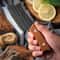 Stainless Steel Cleaver Knife With Wooden Handle For Meat Fish And Vegetables 2