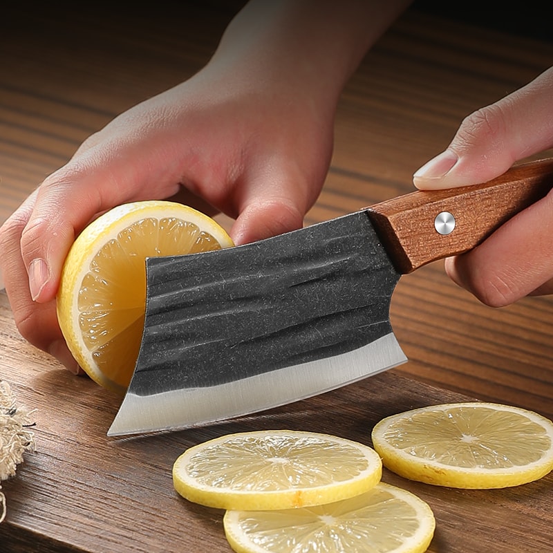 Stainless Steel Cleaver Knife With Wooden Handle For Meat Fish And Vegetables 3
