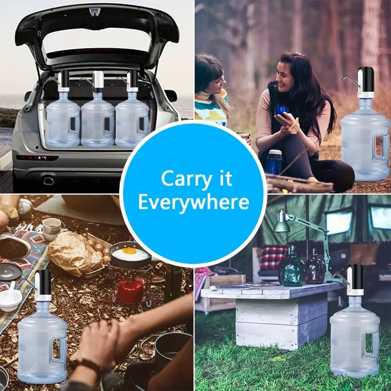 USB Rechargeable Electric Water Bottle Pump For Gallon Jugs 2