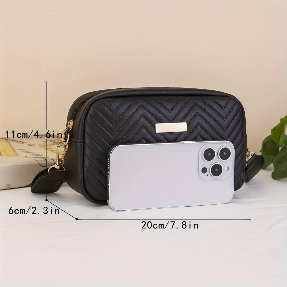 Mini Quilted Crossbody Phone Wallet Bag for Women