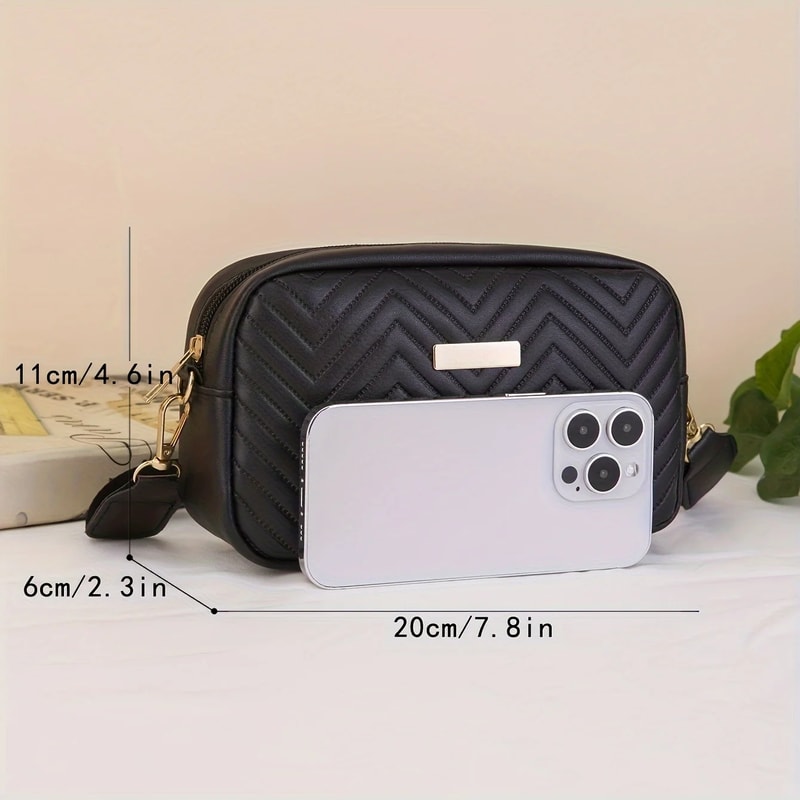 Mini Quilted Crossbody Phone Wallet Bag for Women