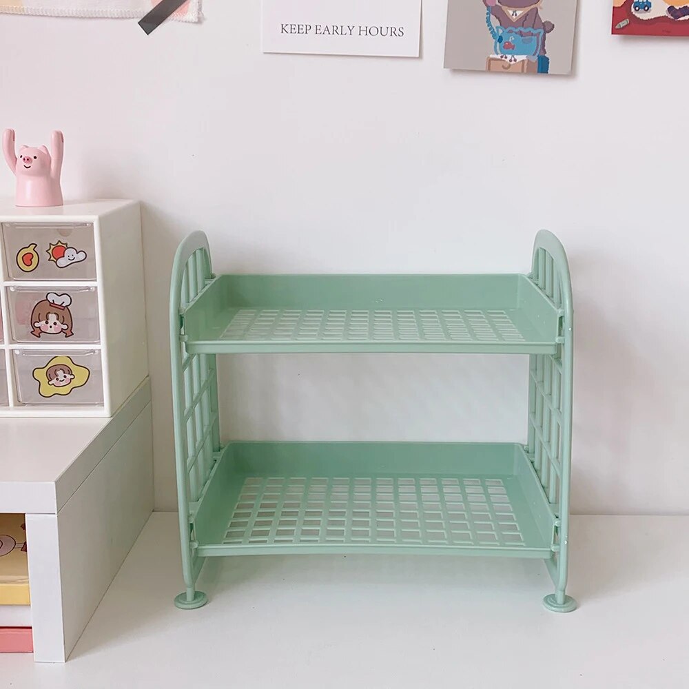 Multi Tier Desktop Storage Shelf For Dorm Office And Study Desk 6