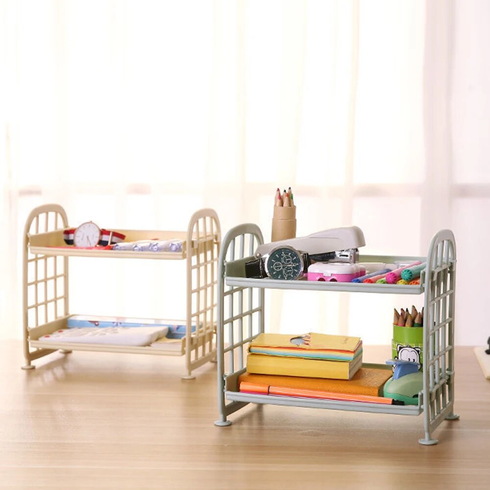 Multi Tier Desktop Storage Shelf For Dorm Office And Study Desk 3