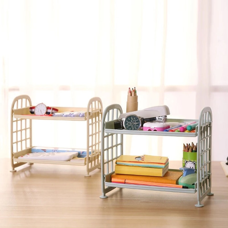 Multi Tier Desktop Storage Shelf For Dorm Office And Study Desk 3
