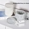 Mini Desktop Trash Can with Lid for Desk Bedroom Vanity