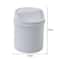 Mini Desktop Trash Can with Lid for Desk Bedroom Vanity