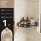 No Drill Adhesive Shower Caddy Corner Bathroom Organizer 1