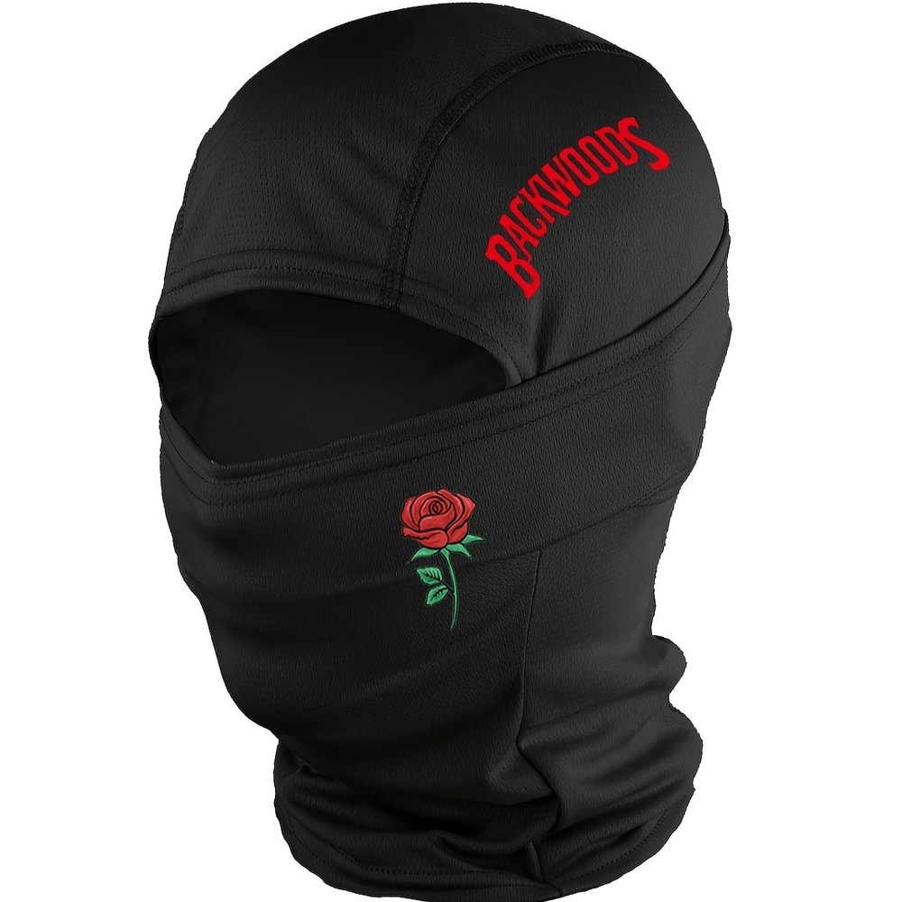 Rose Backwoods Balaclava Face Mask Windproof Breathable Outdoor Hood 0