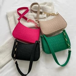 vintage chic small square bag retro shoulder & handheld fashion handbag for women