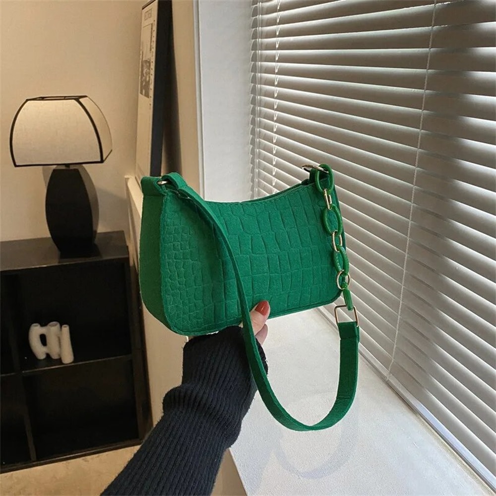 Vintage Chic Small Square Bag Retro Shoulder & Handheld Fashion Handbag for Women