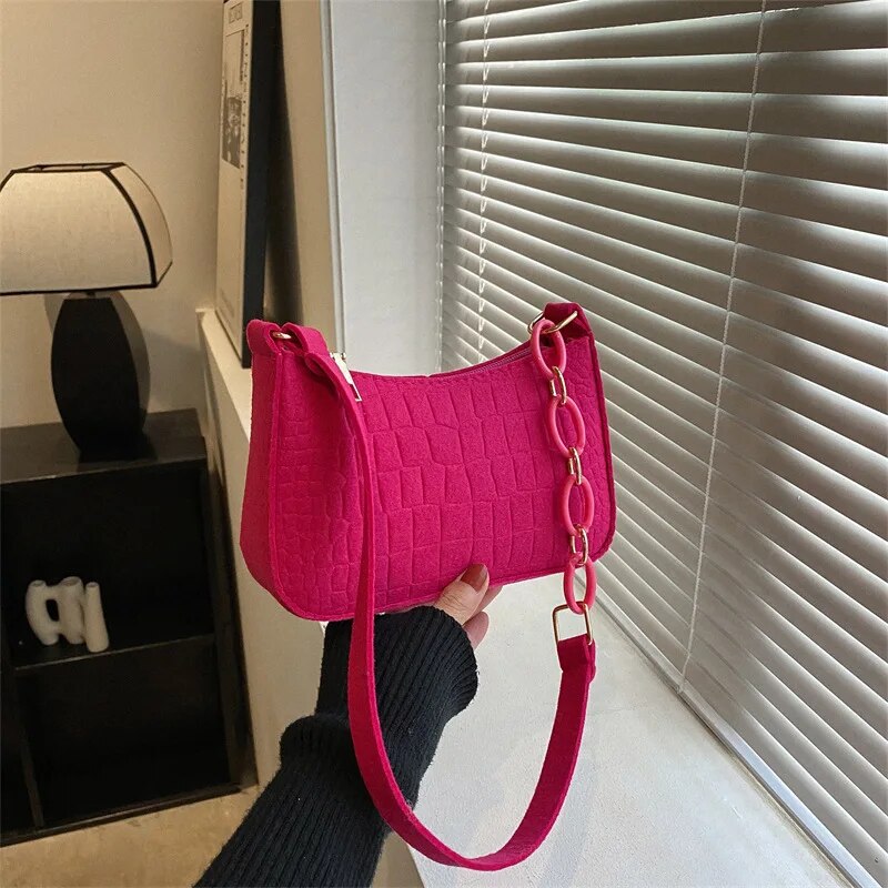 Vintage Chic Small Square Bag Retro Shoulder & Handheld Fashion Handbag for Women