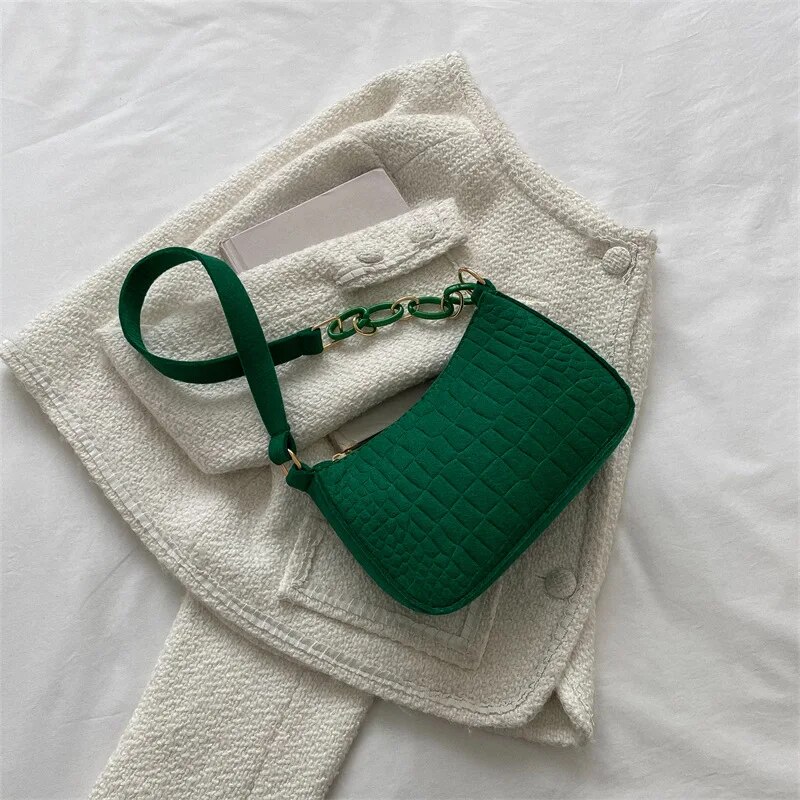 Vintage Chic Small Square Bag Retro Shoulder & Handheld Fashion Handbag for Women