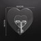 Clear Heart Shape Self Adhesive Wall Hooks Transparent Multi Purpose Hanging Rack 4