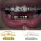 Hip Hop Teeth Grillz Set Stylish Six Tooth Lower Teeth Ornaments for Stage, Festival & Party
