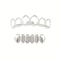 Hip Hop Teeth Grillz Set Stylish Six Tooth Lower Teeth Ornaments for Stage, Festival & Party