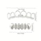 Hip Hop Teeth Grillz Set Stylish Six Tooth Lower Teeth Ornaments for Stage, Festival & Party