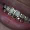 Hip Hop Teeth Grillz Set Stylish Six Tooth Lower Teeth Ornaments for Stage, Festival & Party