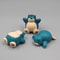Premium Snorlax Mini Figure Set Pokemon Cake Toppers & Kawaii Figurines Decor