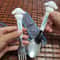 Sanrio Kids Stainless Steel Cartoon Spoon Fork Set Hello Kitty Kuromi Cute Tableware Gift 4