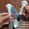 Sanrio Kids Stainless Steel Cartoon Spoon Fork Set Hello Kitty Kuromi Cute Tableware Gift 4