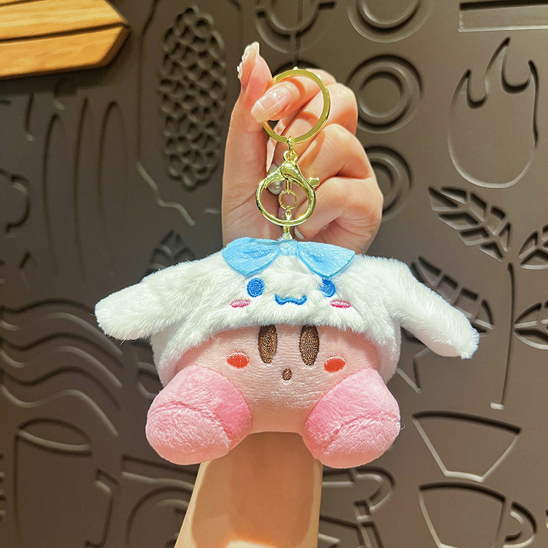 Cute Cartoon Keychain For Kids Kirby Hello Kitty Melody Backpack Charm 5
