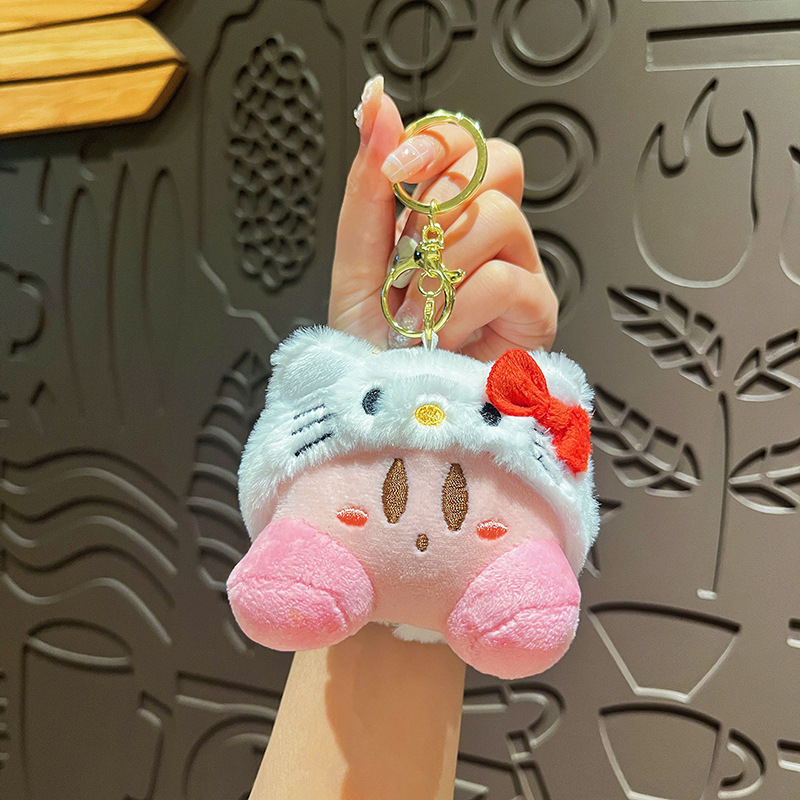 Cute Cartoon Keychain For Kids Kirby Hello Kitty Melody Backpack Charm 8