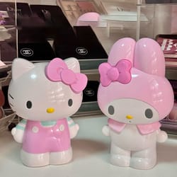 hello kitty & melody desktop pen & makeup brush holder cute storage bucket for girls
