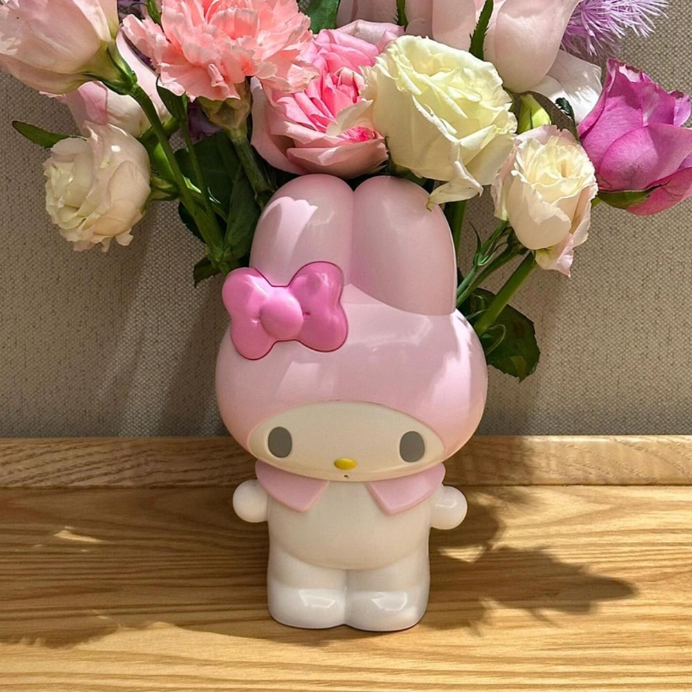 Hello Kitty & Melody Desktop Pen & Makeup Brush Holder Cute Storage Bucket for Girls