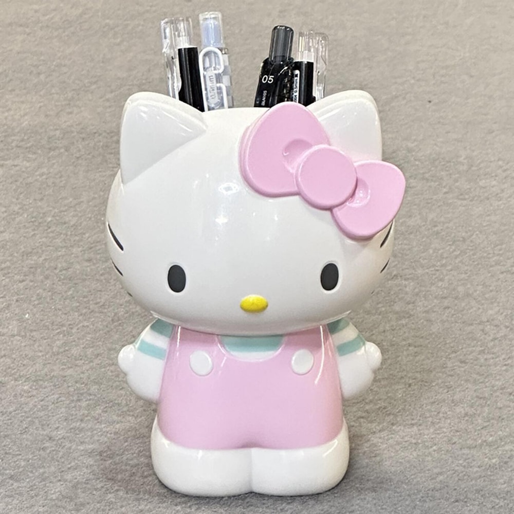 Hello Kitty & Melody Desktop Pen & Makeup Brush Holder Cute Storage Bucket for Girls
