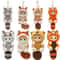 Kawaii Shark Cat Plush Keychain Cute Cartoon Backpack Charm Toy