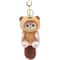 Kawaii Shark Cat Plush Keychain Cute Cartoon Backpack Charm Toy