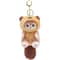Kawaii Shark Cat Plush Keychain Cute Cartoon Backpack Charm Toy