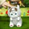 Kawaii Shark Cat Plush Keychain Cute Cartoon Backpack Charm Toy