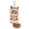 Kawaii Shark Cat Plush Keychain Cute Cartoon Backpack Charm Toy