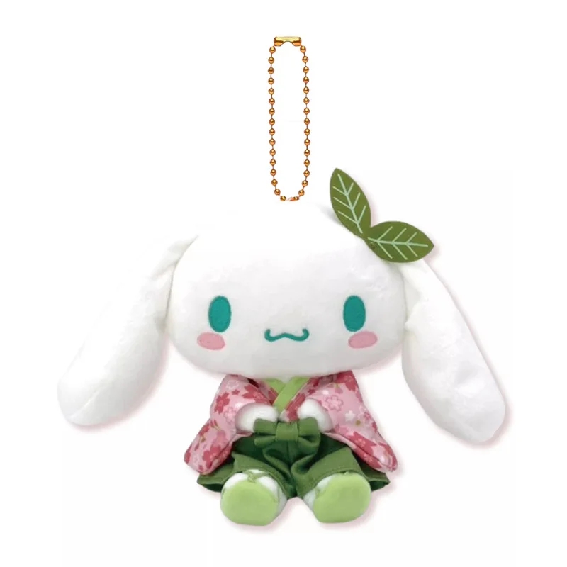 Sanrio Plush Keychain Bag Charm Hello Kitty Cinnamoroll Kuromi Kawaii Accessory 3