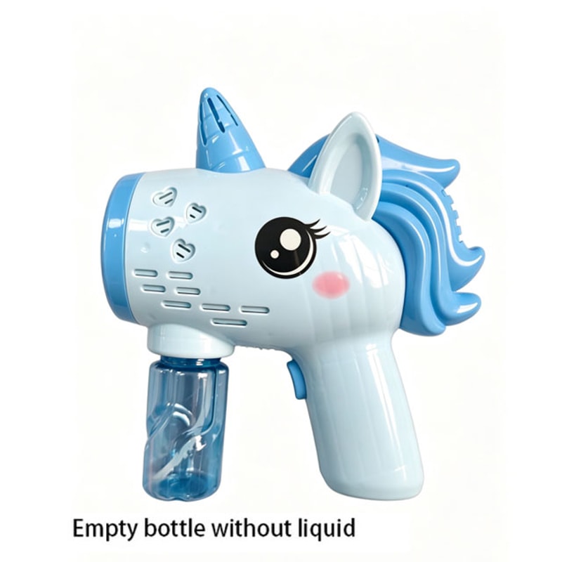 Magical Unicorn Bubble Gun Automatic Bubble Machine For Kids Outdoor Fun 3