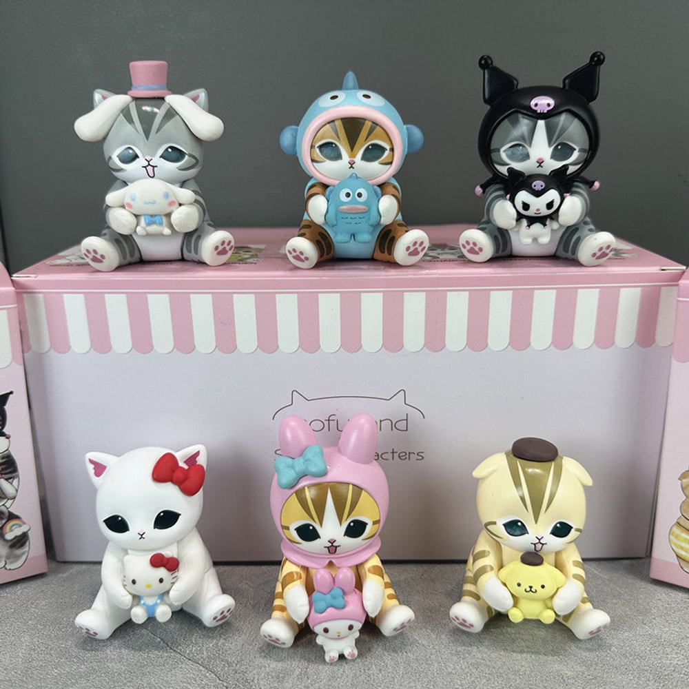 Mofusand Cat Blind Box Collectible Doll Cute Desktop Ornament 0