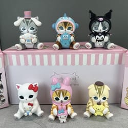 mofusand cat blind box collectible doll cute desktop ornament