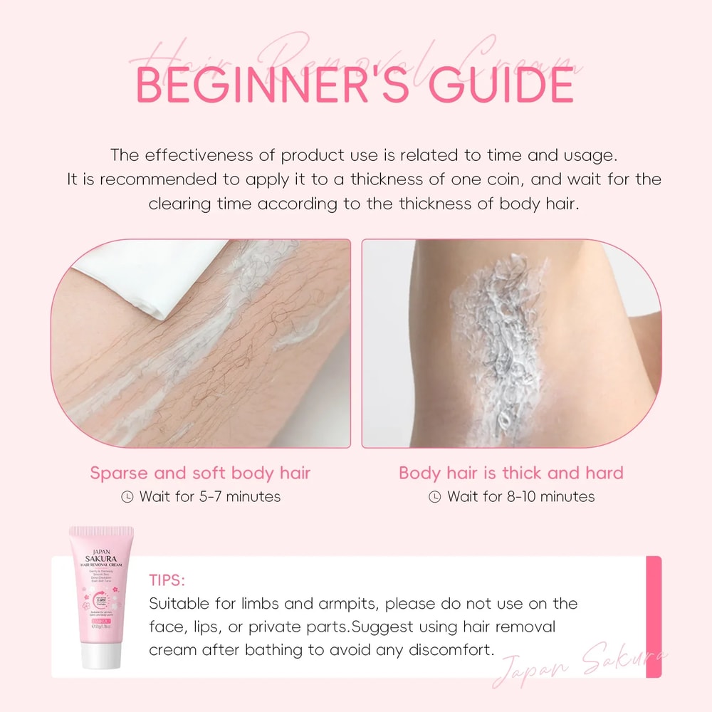 Moisturizing Hair Removal Cream For Men Women Body Intimate Areas 2