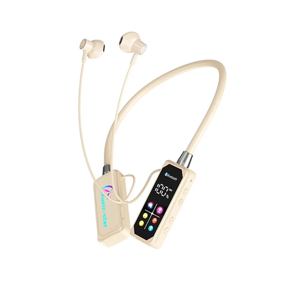 Color Screen Bluetooth Neckband Earphones With Noise Reduction 4