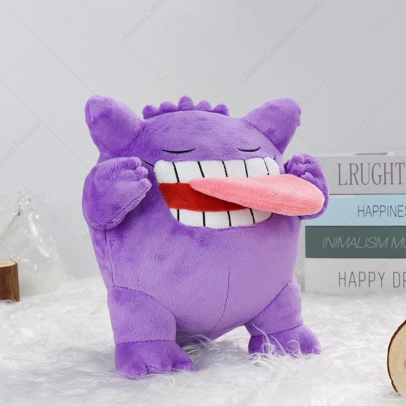 Mega Gengar Sleeping Plush Toy Soft Pokemon Peluche For Kids Fans 0