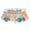Bohemian Multilayered Bead Bracelets for Women with Charm Pendant