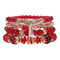 Bohemian Multilayered Bead Bracelets for Women with Charm Pendant