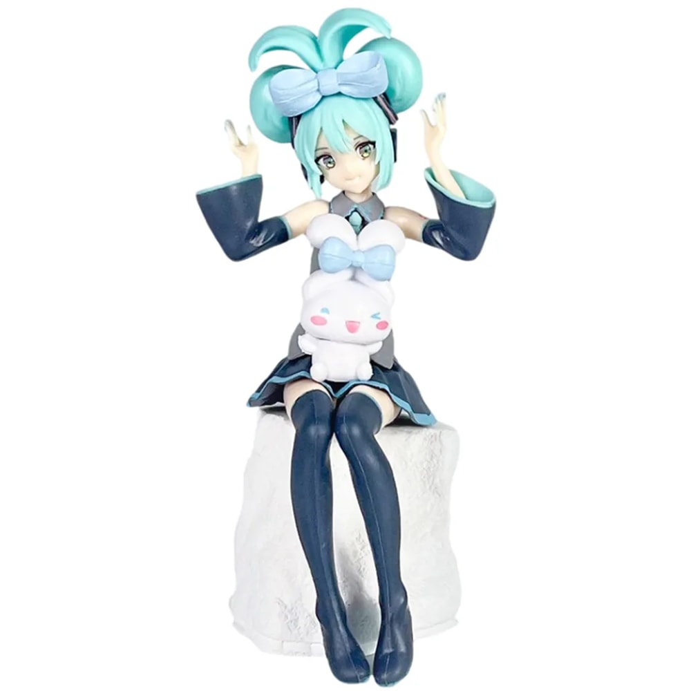 Hatsune Miku X Cinnamoroll Fairy Figure Car Ornament Collectible Toy 1